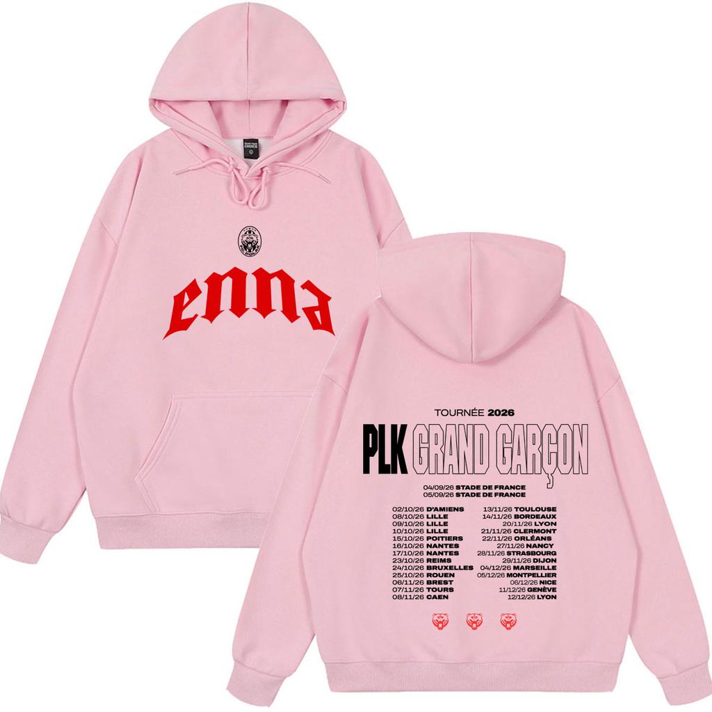 Rapper PLK Grand Garcon 2026 Tour Print Hoodie Herren Damen Hip-Hop Pullover Winter Locker Lässig Vintage Harajuku Street Sweatshirt