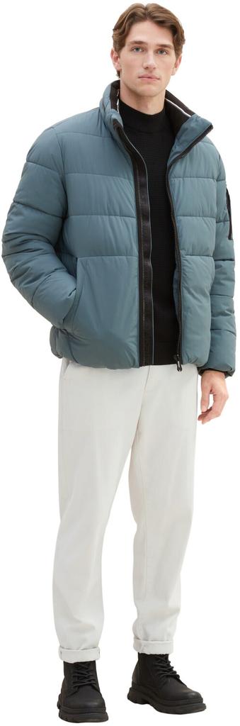 Зимняя куртка Tom Tailor Pufferjacke (1037333) Pufferjacke (1037333) с воротником-стойкой пыльный темный тил