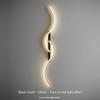 Moderne Led-Wand-Dekor-Lampe für Wohnzimmer, Esszimmer, Schlafzimmer, Nachtwandleuchten, Heimdekoration, Innenwandleuchten in Schwarz/Gold