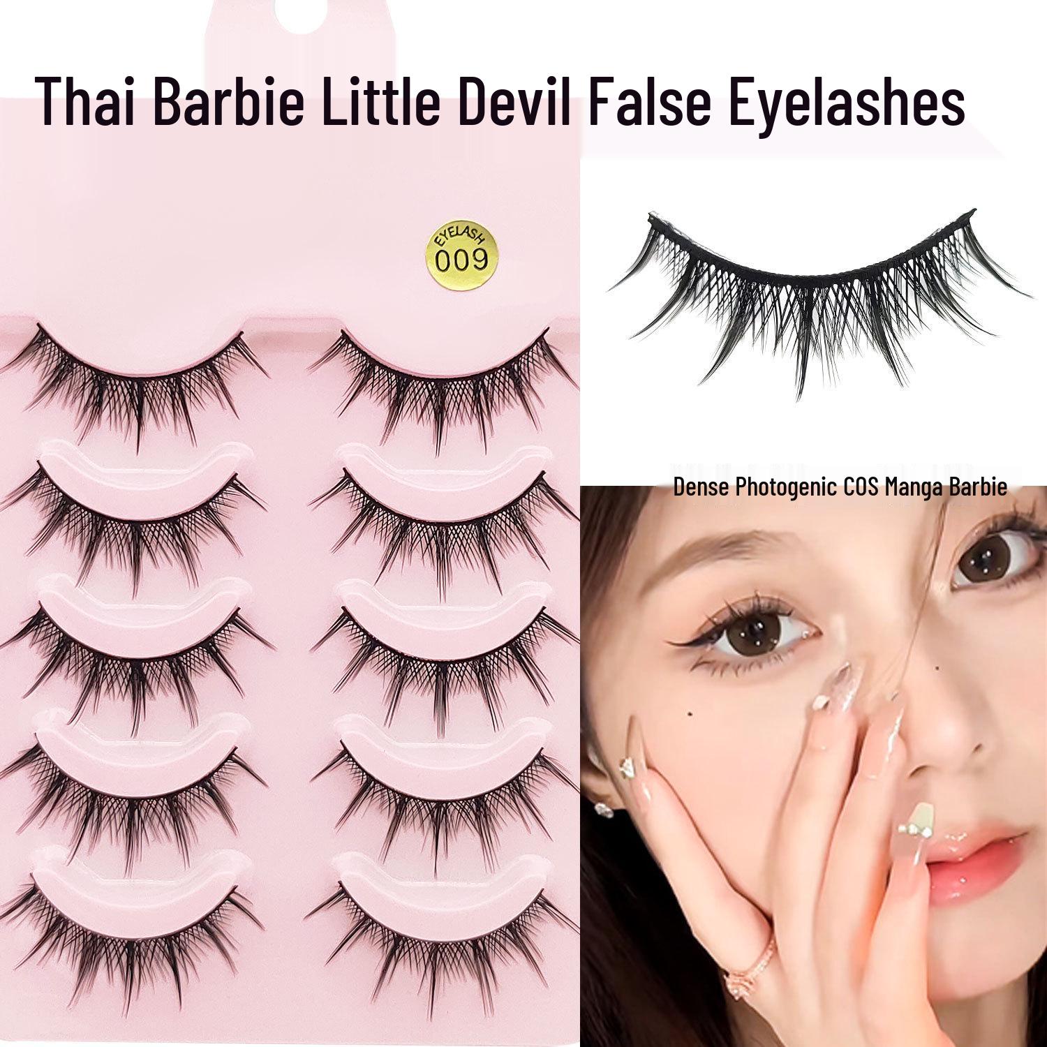 

Little Devil Comic Fairy Dense Eyelashes with Cotton Thread Stem