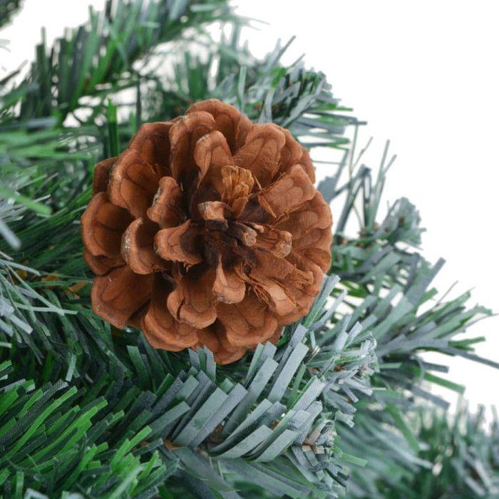 VidaXL Arbre de Noël artificiel avec pommes de pin 180 cm