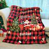 3D Print Merry Christmas Blanket Sofa Cover Throw Santa Claus Xmas New Year Blanket Fleece Warm Bed Blankets for Bedroom Couch