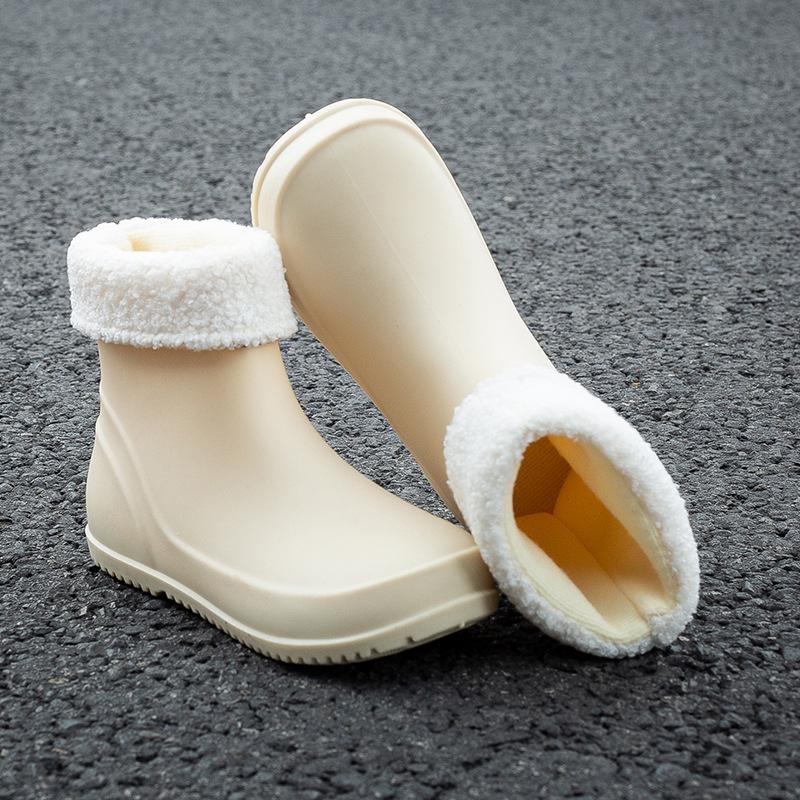 2024 Women's Waterproof Fashion Rain Boots - Wear-Resistant & Warm