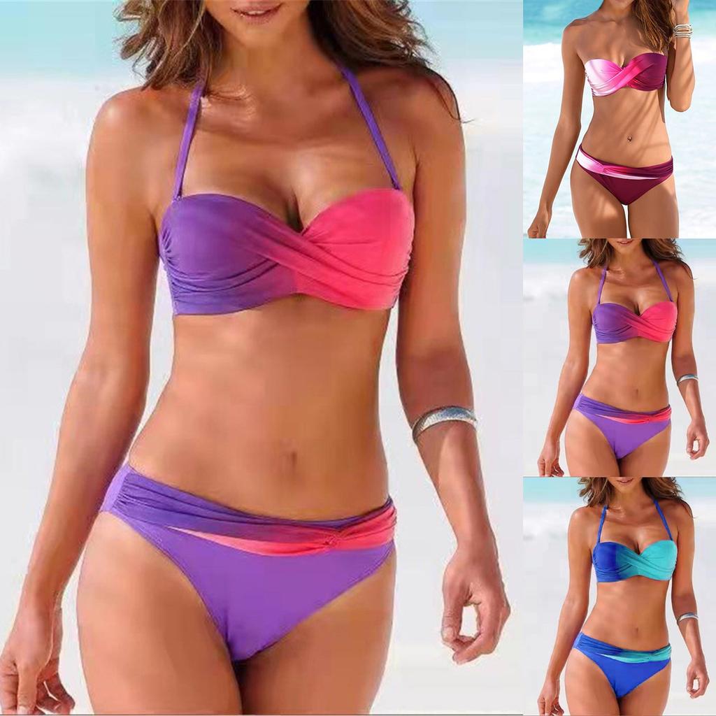 Women Two Piece Bikini  Swimwear Swimuit  Sexy Bathing Sets Bikini Sets Summer And Spring