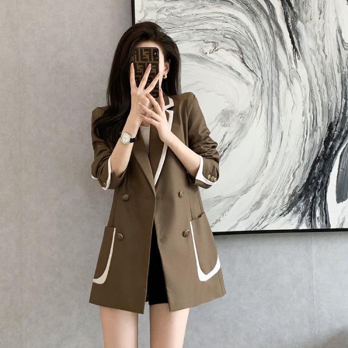2024 European Spring/Autumn Women's Trendy Slimming Professional Suit Jacket