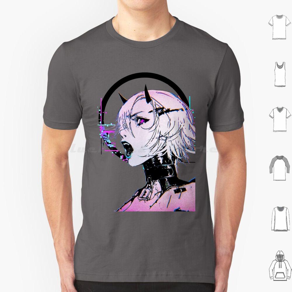 Футболка Glitch Girl Orb в стиле Vaporwave для мужчин, женщин, детей 6XL, Vaporwave, японская девушка, хипстер, футуристическая мода, городской стиль, кибер S