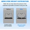 WDG Motorcycle Seat Cushion Pad 3D Honeycomb High Elasticity Gel Material Comfortable Breathable Shock Absorption for Long Rides Seat Cushion