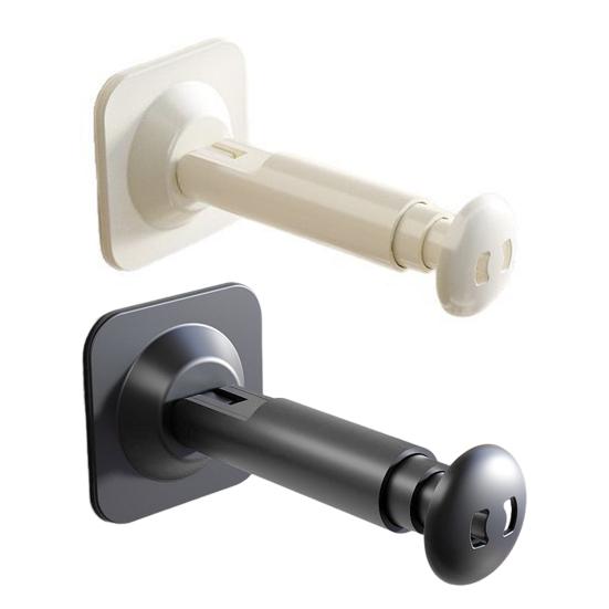 Yousheng Suction Cup Towel Storage Rod Retractable Wall Mounted Hanger Organizer Rack Strong Load-bearing Folding Drying Rack