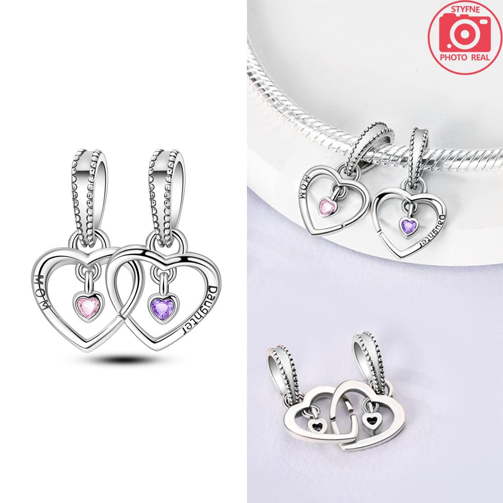 Pendants Woman Original Copper Rose Flower Bear Butterfly Beads Fit Bracelet Pendant Jewelry Making Up For Women Fine Gift