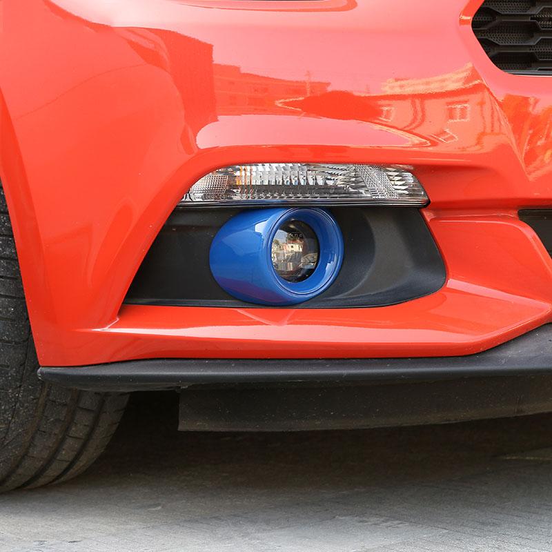 

Для 15-17 Ford Mustang аксессуары для внешней модификации передняя противотуманная фара рамка для лампы для бровей маленький ветровой нож декоративный