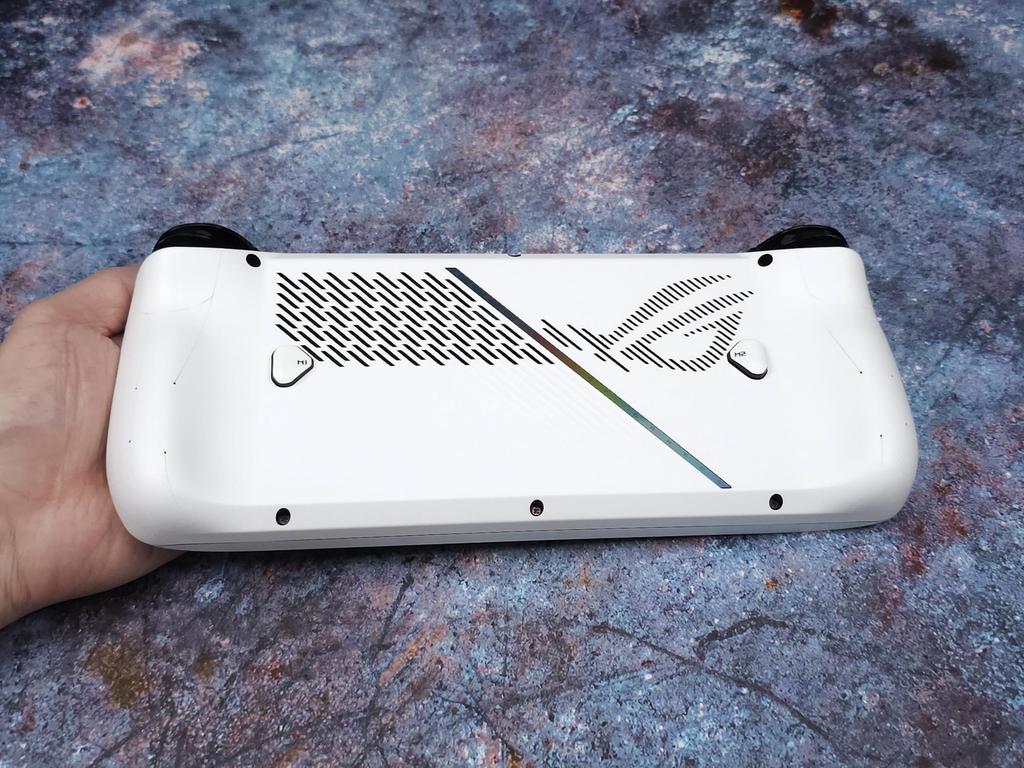 Rog Ally X Matte Skin, White Edition, a full-wrap matte vinyl skin for Rog Ally X (designed by POP SKIN)