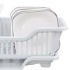 Dish Drying Rack with Drainboard Large Capacity Dish Drainer with Utensil Holder for Kitchen