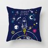 New Hand-painted Starry Sky Universe Printed Pillow Cover Home Sofa Pillow Car Cushion Back Cover