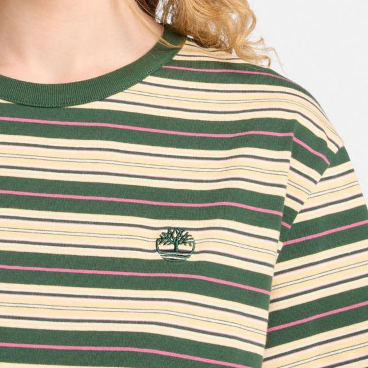Timberland Breathable Striped T-Shirt Unisex Tops TB0A5M7GABN1
