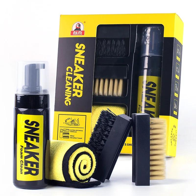 Boot Shoe Fresheners Shoes Cleaner Suit Foam Dry Cleaning 150ML Water-Free Foam Sneakers Cleaning Shoe Brush White Shoe Suede