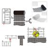 Anti-Cat Dog Net Spike Thorn Weatherproof White/Black