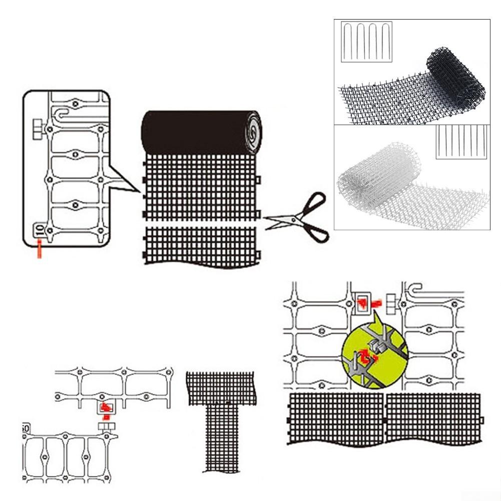 Anti-Cat Dog Net Spike Thorn Weatherproof White/Black