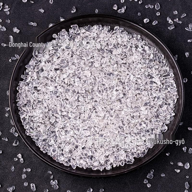 Natural White Crystal Gravel for Offerings, Demagnetizing, Decoration, Diffusers & Ornaments - Small Granules for Pots & Tanks.
