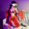 Sexy Underwear Sexy Exotic Tassel Split Gu Fengdun Huang Feitian Perspective Tease Temptation Dance Suit National Style