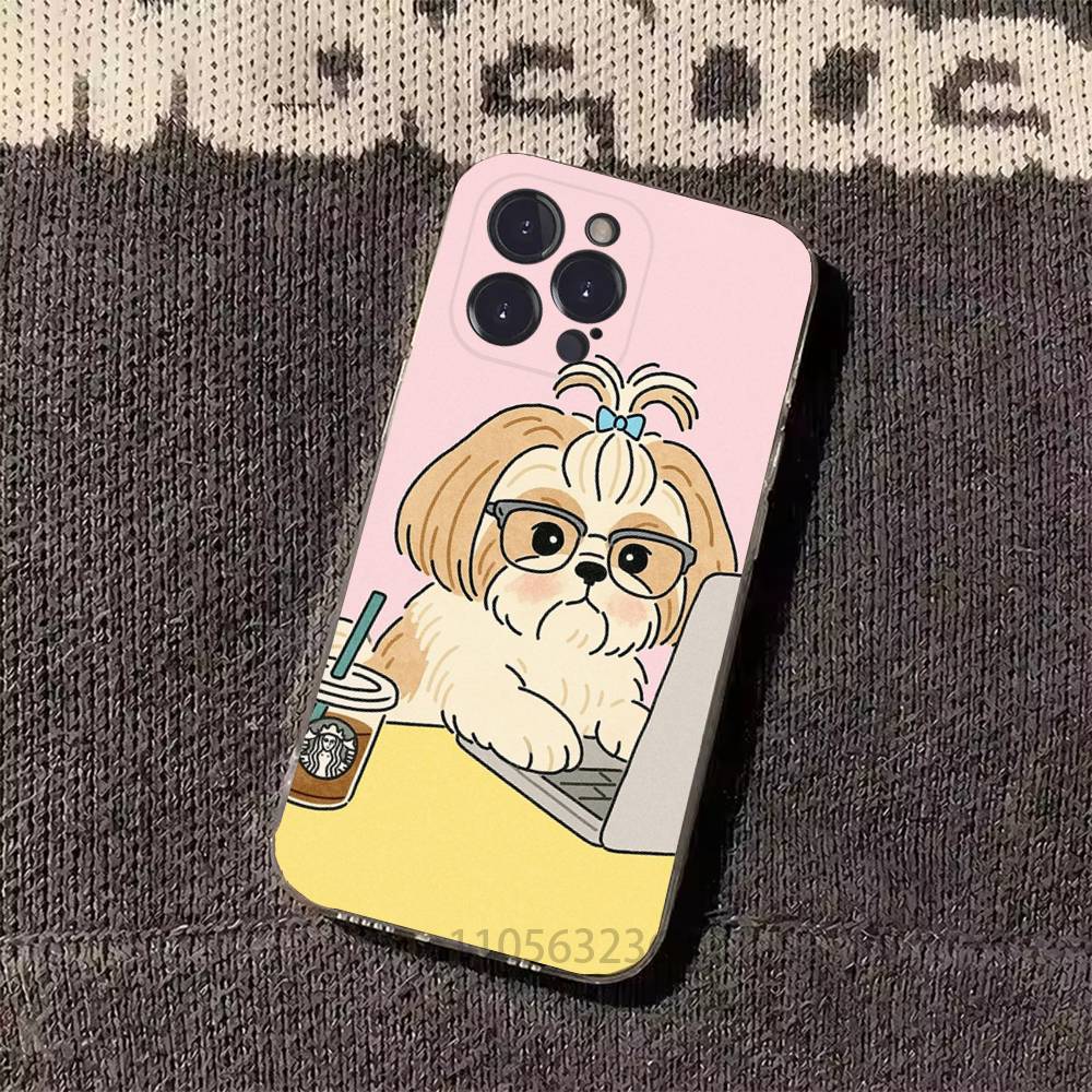 Tzu Dog Phone Case For iPhone17 16 15 14 13 12 11 Pro Xs Max Mini Plus Antislip Shockproof Hard
