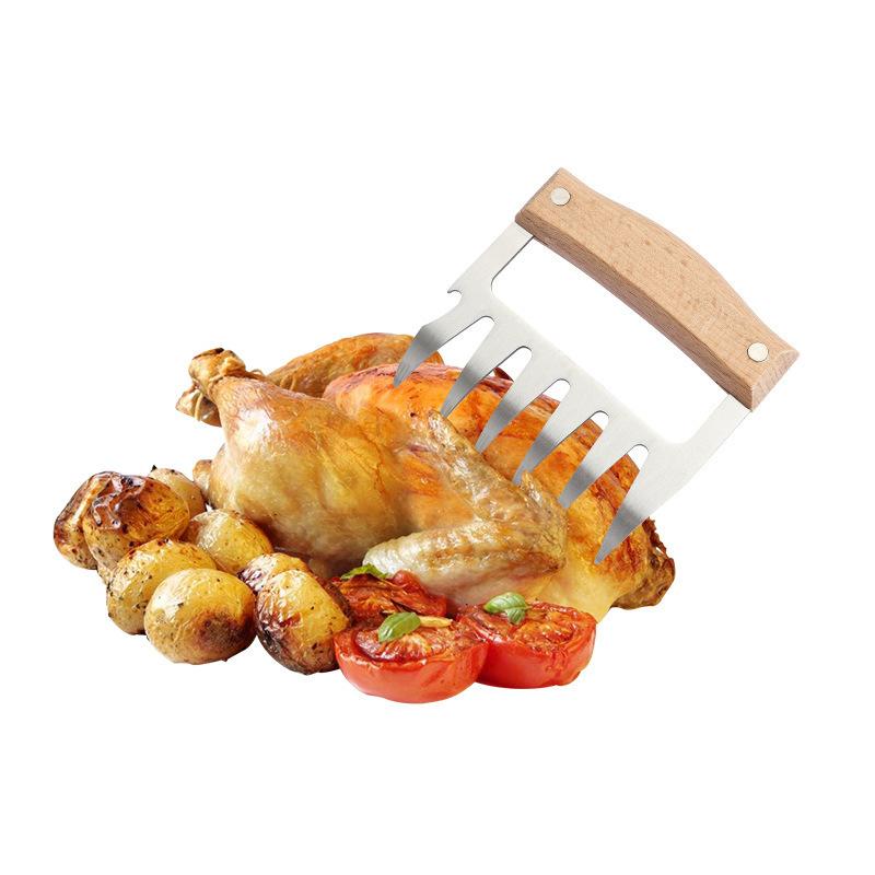 Barbecue Utensil shredders Wood Handle Bear Claws BBQ Meat BBQ Meat shredders shredding