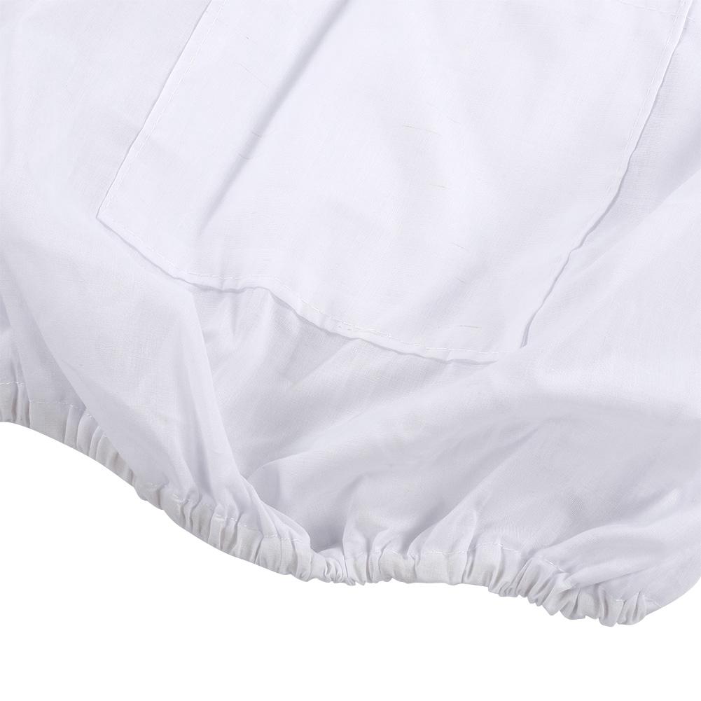 Veste Apicole de Protection à Voile Extérieure Respirante Combinaison d'Apiculteur Accessoire Blanc