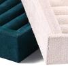 Stackable Velvets Jewelry Presentation Tray Necklaces Bracelets Earring Storage Organiser Multifunctional Rings Holder