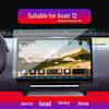 Compatible with 25 Avatr 11 Models: Tempered Navigation & Console Screen Anti-Scratch Film for Car Modification.