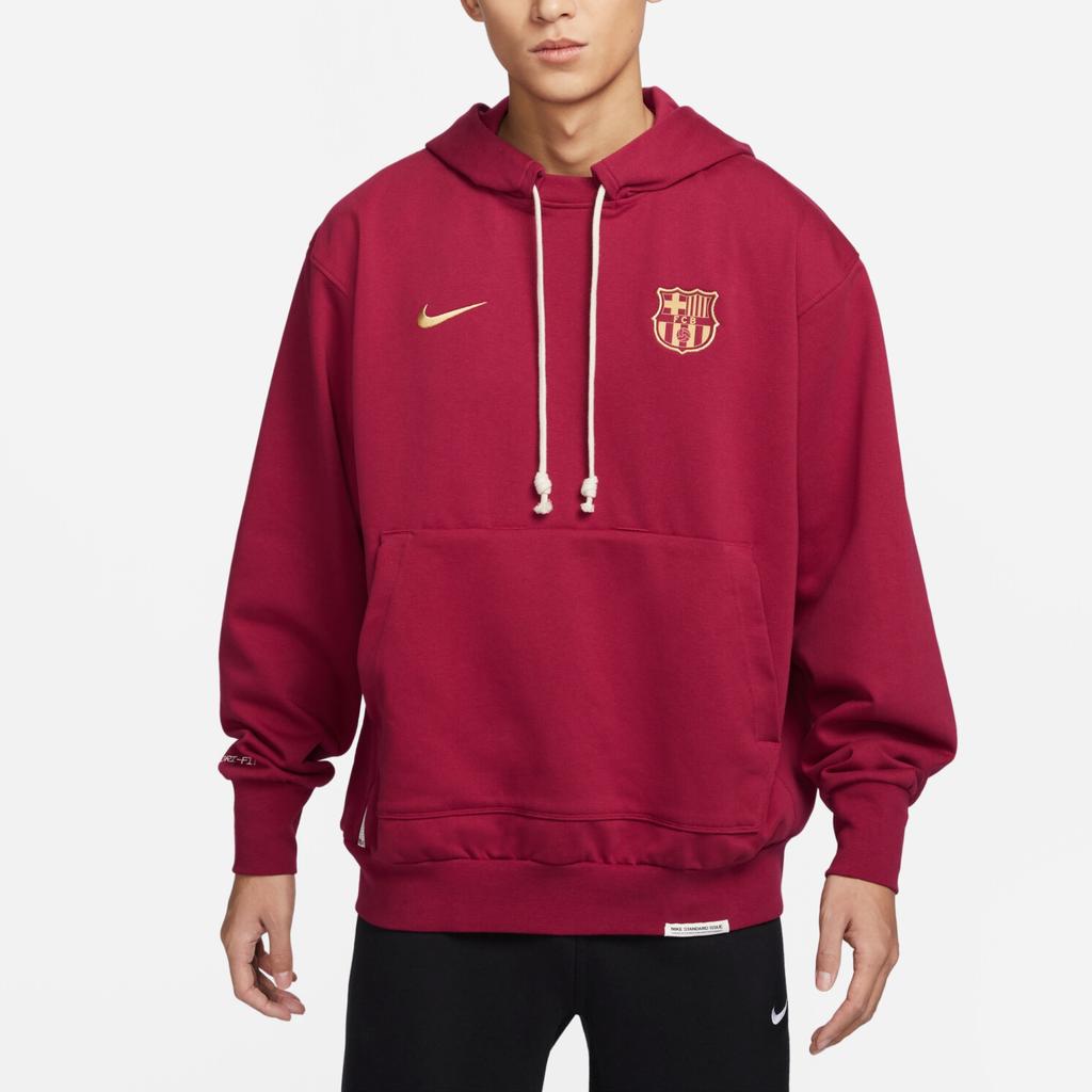 Nike Dri-FIT Standard Issue Čtvrtý dopis Mikina Pánské Mikiny Noble-Red FQ4106-620