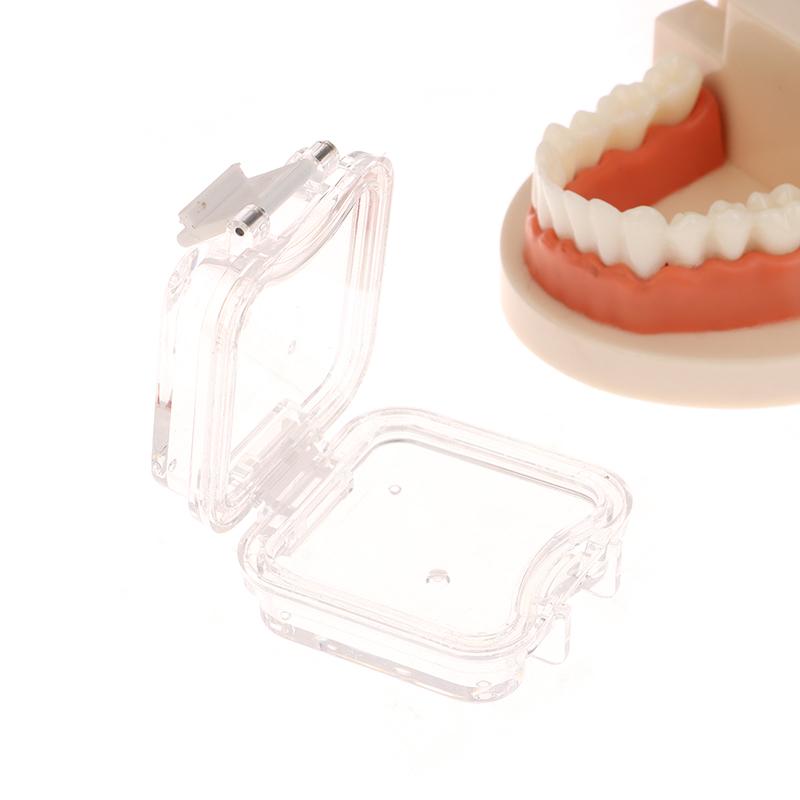 Denture Storage Box With Film Dental Crown And Bridges No Slots Available Tooth Box Plastic Transparent Dentistry Membrane Box