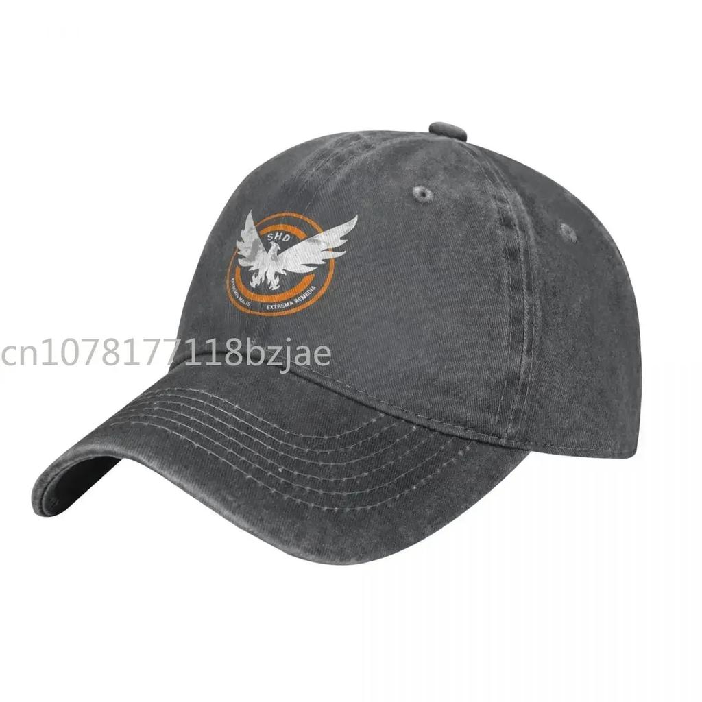 Game Baseball Caps Hats The Division SHD Grunge Cowboy Hat For Man Peaked Cap Sun Shade