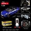 1:24 Tesla Alloy Car Model Simulation Toy - New Energy Vehicle for Kids