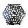 Marimekko Regenschirm zum Klappen für Damen und Herren, Schwarz und Weiß, 41399 041399 910 (93719-910)