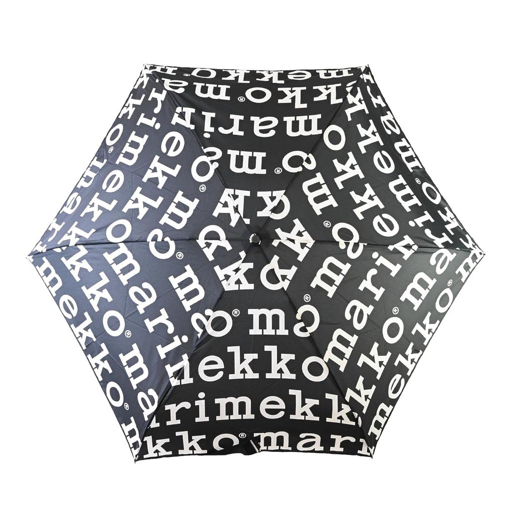 Marimekko Regenschirm zum Klappen für Damen und Herren, Schwarz und Weiß, 41399 041399 910 (93719-910)