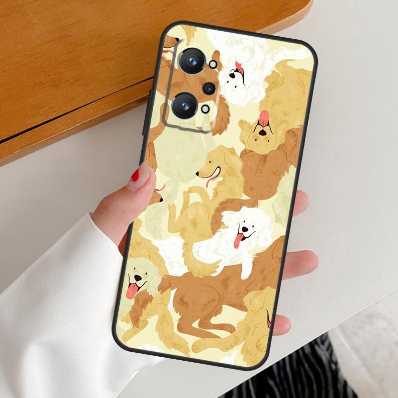 Golden Retriever Dog For Realme GT7 GT6 15 Pro 10 11 12 13 14 Pro Plus C65 C63 C61 C55 C51 C53 C35 C75 C67 Case