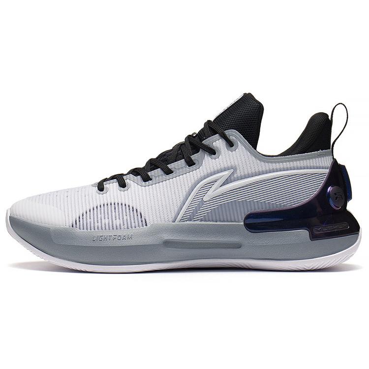

New LiNing YuShuai Retro Durable Breathable Low Top LIGHT FOAM;SYNCHRO ADJUST SYSTEM Basketball Shoes White Gray ABPS031-6 42