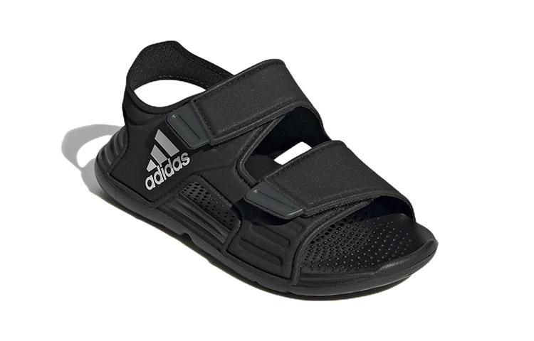 adidas Altaswim Comfortable Slip Resistant Abrasion Resistant Children's Sandals Black Children Aged 3 7 Years Old GV7802