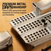 Metal Drywall Clips 10Pcs Repair with 20 Screws, Fastener Clip Fits 1/2" Ceiling 5/8" Panels, Stainless Steel for DIY Damaged Walls Repairing