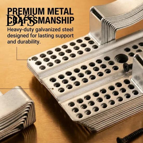 Metal Drywall Clips 10Pcs Repair with 20 Screws, Fastener Clip Fits 1/2" Ceiling 5/8" Panels, Stainless Steel for DIY Damaged Walls Repairing