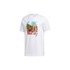 adidas T Shirts Men's White Crew Neck Moderate Straight Fit GL4424
