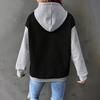 Winter Oversize Hooded Sweatshirt for Women Cotton Thickened Loose Casual Pullover Long Sleeve Top