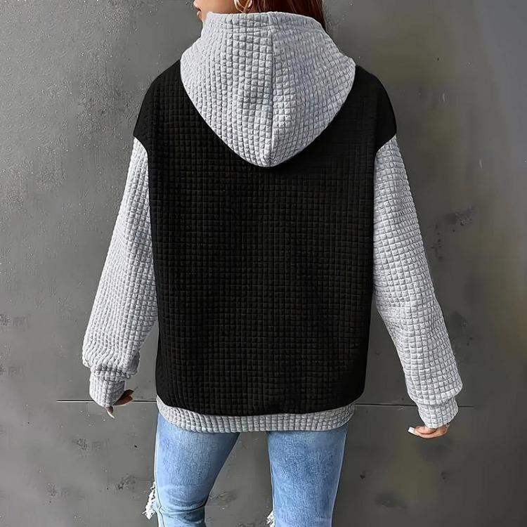 Winter Oversize Hooded Sweatshirt for Women Cotton Thickened Loose Casual Pullover Long Sleeve Top