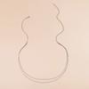 Fashion trend women's metal thin chain body chain, simple double-layer thin snake bone chain waist chain