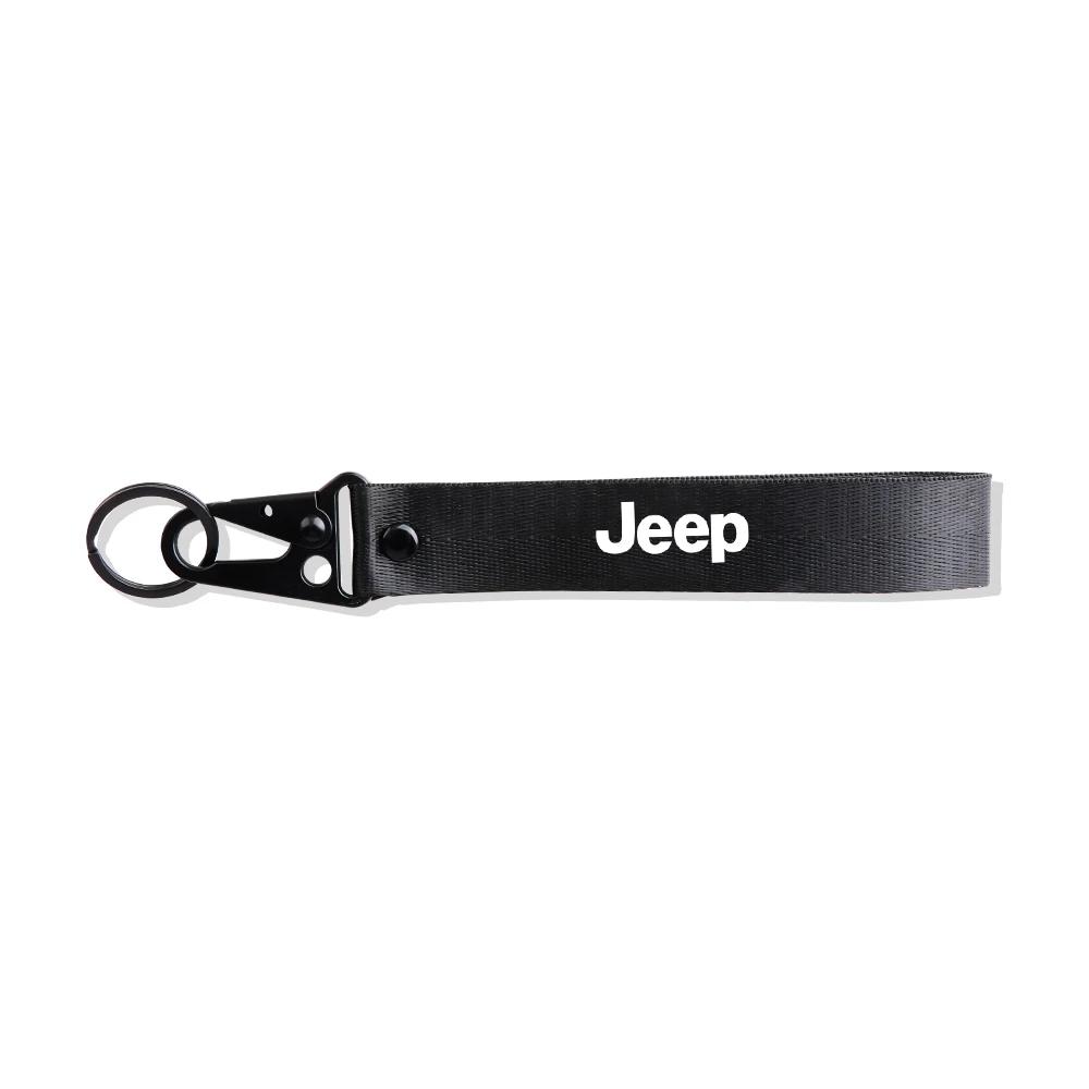 Per Chiave Auto Jeep Striscia Portachiavi in Nylon Distintivo Portachiavi Anello Portachiavi Per JEEP GrandCherokee Renegade Wrangler Compass Patriot A
