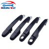 4 Pcs Black Car Outside Door Handle For Hyundai Accent 1.6L 2006 2007 2008 2009 2010 Front Rear Left Driver & Right Passenger