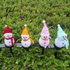 Durable Lawn Stakes for Winter 2Pcs Solar Snowman Garden Lights, Christmas Pathway Waterproof Festive Stake Lights LED Lamps with Yard