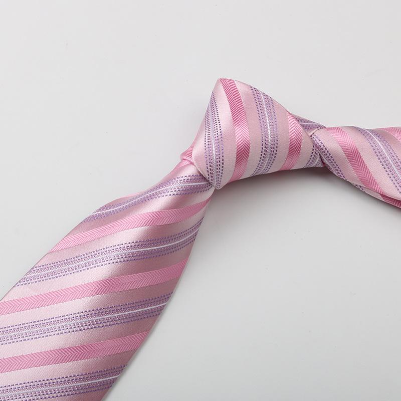 Light Tie Men, Business Banquet Photography Wedding Pink Purple Suit Shirt High-End Pattern Hand Style