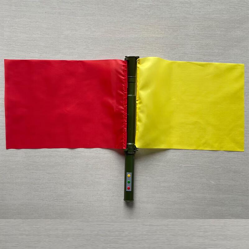 Multipurpose Signal Command Hand Flag with Built-in Horn