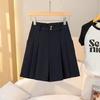 2026 Summer Plus Size Women's High-Waisted Outerwear: Stylish Slimming Wide-Leg Bermuda Shorts, Loose Fit