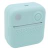 Portable Thermal Printer Rechargeable Printing Machine for Photo Document Shipping Label Built in 1200mAh Battery Cyan